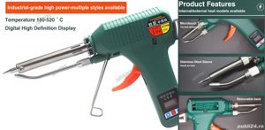 Pistol lipit cu rola atasabila + sarmna + Pensa +Pompa cositor. Nou! - imagine 7