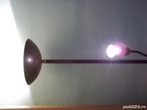 veioza cu lumina ambientala cu picior , un bec reglabil - imagine 3