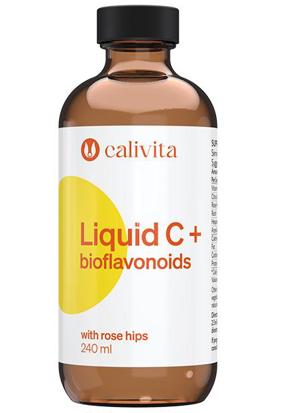 Liquid C + bioflavonoids with Rose Hips, vitamina C lichidă cu extract de macese 240 ml CaliVita