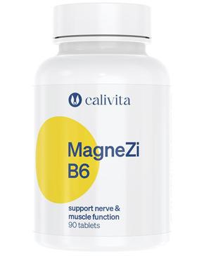 MagneZi B6 CaliVita 90 tablete oferă un sprijin complex sistemului muscular şi nervos.
