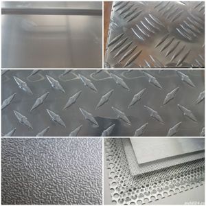 Tabla aluminiu lisa striata stucco sau perforata, sub forma de tabla sau rulou Inox Alama Cupru Zinc