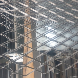 Tabla expandata de otel, otel zincat, aluminiu, inox, alama sau cupru