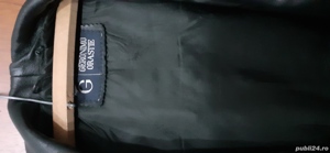 Sacou bărbătesc din piele - imagine 2