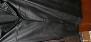 Sacou bărbătesc din piele - imagine 3