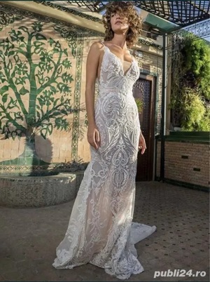 Rochie de mireasa - Natalia Vasiliev S M 36 - imagine 7