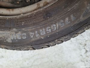 Vand Janta Otel 4 prezoane + Cauciuc Anvelopa 175/65/R14, (M + S) Pret 79 Lei.  - ROATA completa M - imagine 4