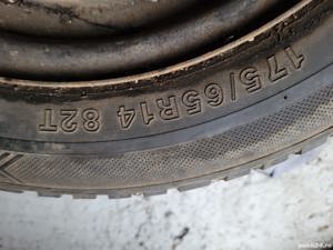 Vand Janta Otel 4 prezoane + Cauciuc Anvelopa 175/65/R14, (M + S) Pret 79 Lei.  - ROATA completa M - imagine 5