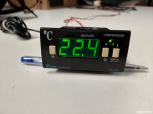 Controler termoregulator frigo la 12V ac dc