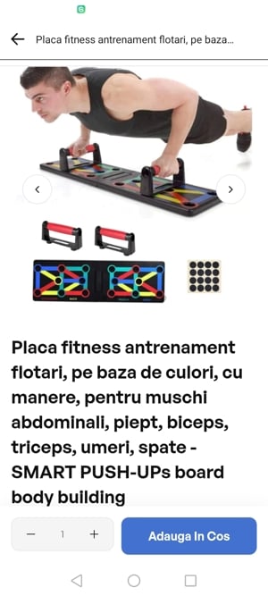 Vând placa pentru flotări. 