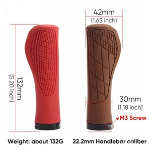 Manșoane maro vintage bicicleta trotineta mtb cursiera ergonomice bmx