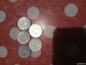 vand colectie de 5 monede cu eclipsa