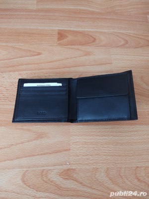 Portofel din piele naturala bărbați "Boss" negru,(Super Ofertă). - imagine 2