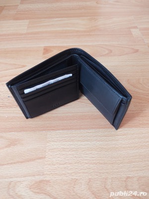 Portofel din piele naturala bărbați "Boss" negru,(Super Ofertă). - imagine 6