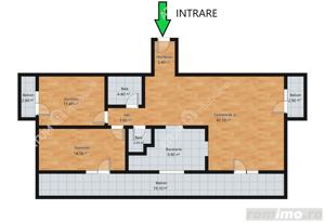 Apartament 3 camere decomandate 92 mp si 3 balcoane zona Rahovei - imagine 9