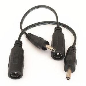 Adaptor alimentare conector baterie 5.5mm x 2.1mm la 3.5mm x 1.35mm jack mama tata