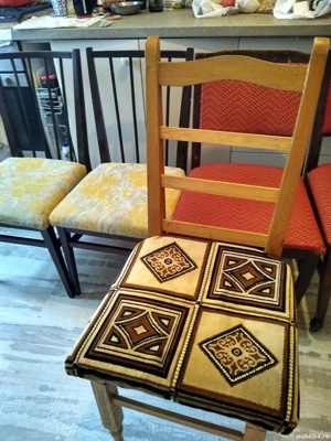 Servanta noptiera sculptata din lemn masiv  - imagine 6