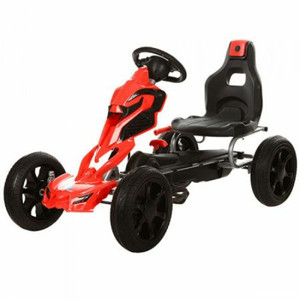 Kart cu pedale, Kinderauto Thunder cu roti EVA - imagine 4