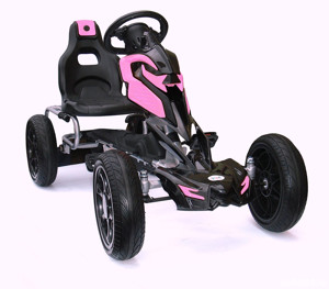 Kart cu pedale, Kinderauto Thunder cu roti EVA - imagine 3