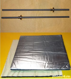 Componente imprimanta 3D, surub trapezoidal axa Z, izolator termic pat (Prusa  I3, ...)