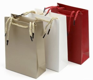 Pungi cadou gama Premium, 325gr, manere snur catifea, personalizare, diverse culori si marimi S-M-L