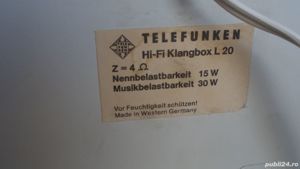 Receiver TELEFUNKEN Allegretto ts2020 amplificator+ radio+boxe,vintage 1972 Germany - imagine 10