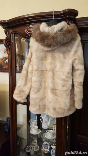 Haina iarna blana naturala , alba - imagine 2