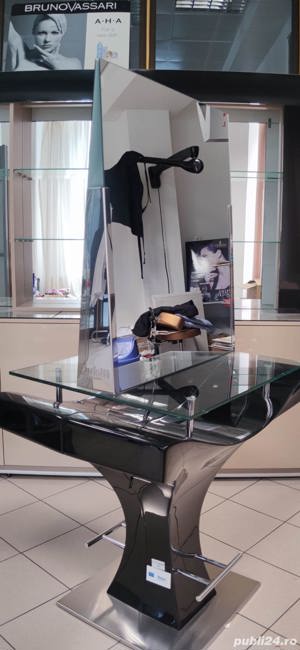 Post de lucru dublu cu oglinda semi-cristal Ceriotti - Italia - imagine 2