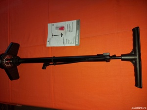 Pompă de aer de podea cu afișare a presiunii (manometru), accesorii supape, manuala - imagine 8