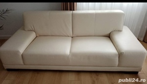 canapea alb catifea Candy