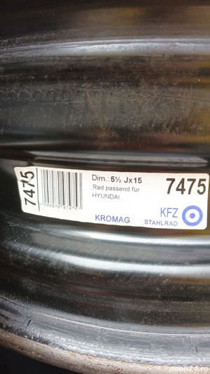 Vând 4 Jante otel originale Dim: 5 1/2 Jx15 bune pt anvelope 195/65R15