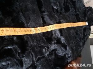 Haina eleganta din ied de Etiopia cu garnitura de nurca marimea 46 - imagine 8