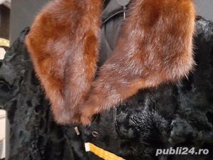 Haina eleganta din ied de Etiopia cu garnitura de nurca marimea 46 - imagine 4