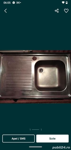 Chiuveta inox cuva dreapta+sifon