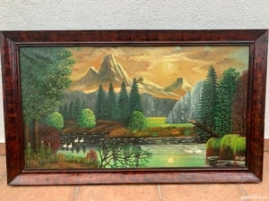 Tablou pictura in ulei semnat Nicola