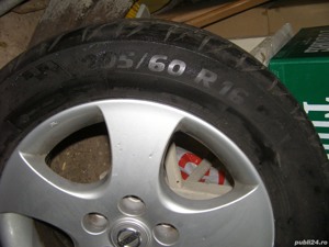  Janta de Al  ,    cu pneuri noi  205/60 R16 - imagine 5
