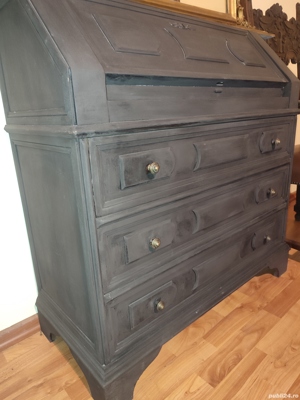 Secretaire comoda baroc lemn masiv  - imagine 10