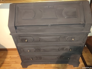 Secretaire comoda baroc lemn masiv  - imagine 6