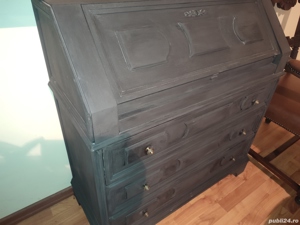 Secretaire comoda baroc lemn masiv  - imagine 3