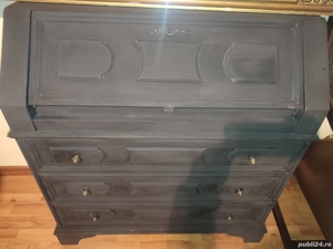 Secretaire comoda baroc lemn masiv  - imagine 4