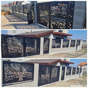 Confectionam porti, garduri, balcoane, balustrade, focare etc din tabla decupata cu plasma - imagine 12
