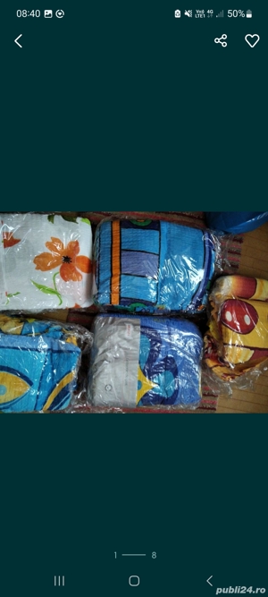Lenjerie de pat noua , cuverturi plusate 