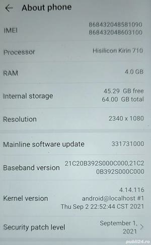 Huawei Mate 20 Lite, Dual SIM, 64GB, 4G, Saphire Blue - imagine 5