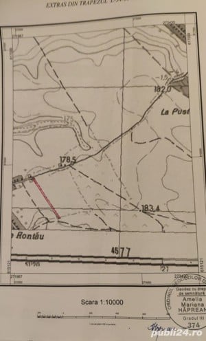 Anunț de vânzare - teren intravilan    Rontău (lângă Băile 1 Mai) - zonă centrală  - imagine 4
