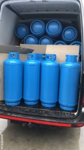 Vind butelii GPL incalzire