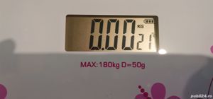 Vand Cantar corporal pt persoane, 180 Kg, Flori Roz, NOU Pret 80 Lei - imagine 4