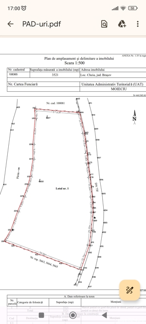 Inchiriez teren in Moieciu Brasov 2 lei mp - imagine 2