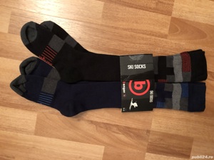 Sosete pentru sporturi de iarna si schi, 80% bumbac, marimea 35-36, doua perechi