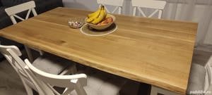 Masa lemn masiv stejar live edge - imagine 5