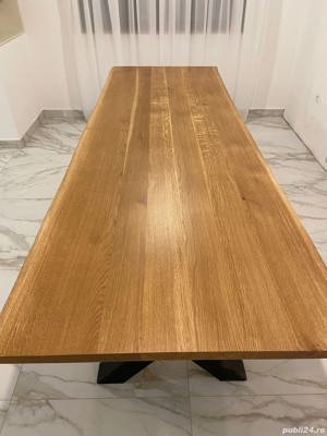 Masa lemn masiv stejar live edge - imagine 7