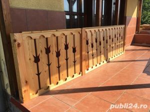 Balustrade lemn masiv. Balustrade rustice.  - imagine 8